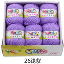 6balls/lot 73 Colors Milk Cotton Yarn Baby Wool Yarn DIY Knitting Children Sweater Hat Hand Knitted Yarn Knit Blanket Crochet