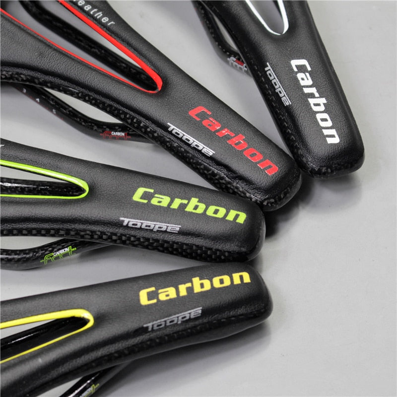 Famous Brand Full Carbon Fiber Road Mountain Bike Saddle / Carbon Fiber Saddle / Seat Bag Handle / fork / Leader / cup frame 95G