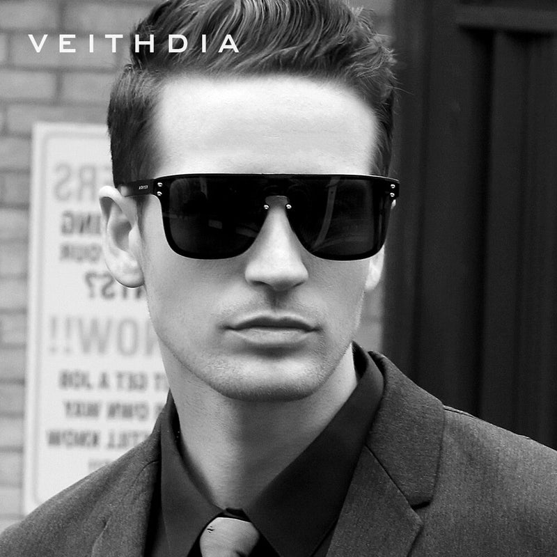 VEITHDIA Men Sunglasses Brand Fashion Retro Aluminum Polarized UV400 Lens Vintage Eyewear Accessories Sun Glasses For Male V6881