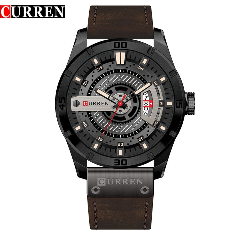 CURREN Hot Fashion Creative Watches Casual Military Quartz Sports Wristwatch Display Date Male Clock Hodinky Relogio Masculino