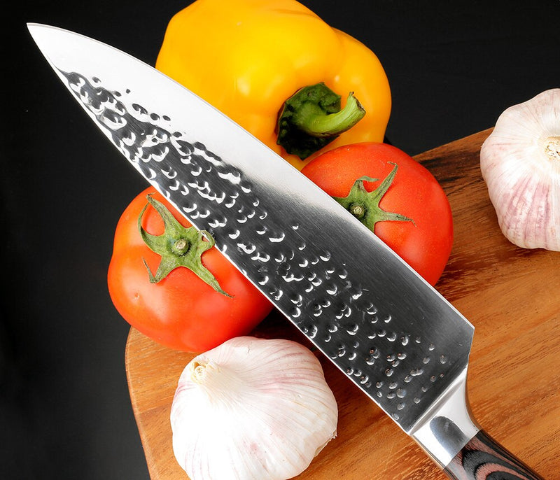 XITUO cuchillo de cocina Chef 8 pulgadas 7 "cuchillos de acero inoxidable Sushi carne Santoku japonés 7CR17 440C cuchillo de cocina de alto carbono