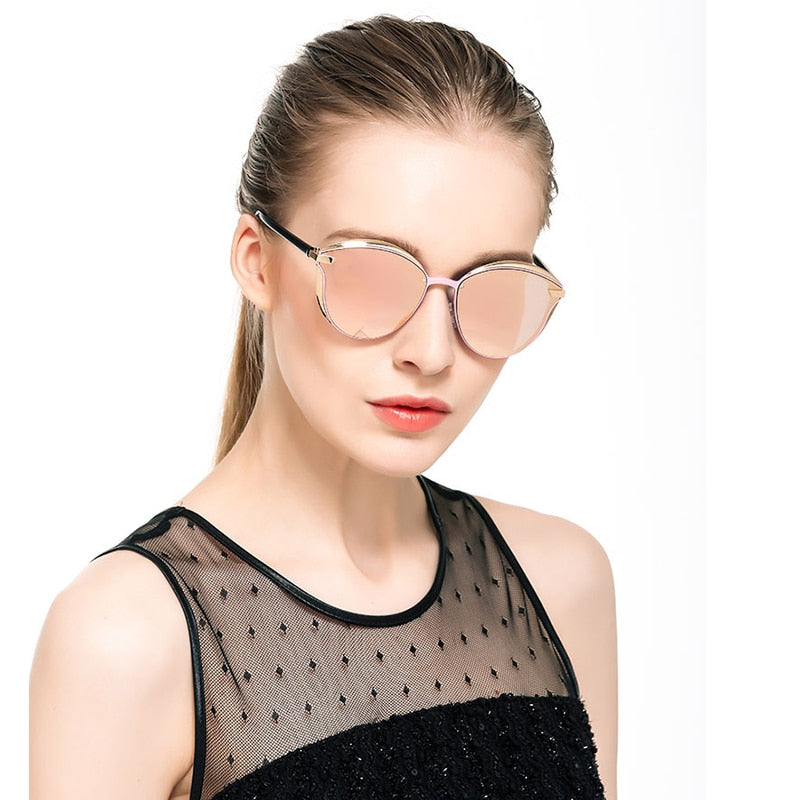 VERBOTEN 1976 Luxus Damen Sonnenbrille Mode Runde Damen Vintage Retro Marke Designer Übergroße Weibliche Sonnenbrille Oculos Gafas