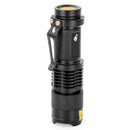 3 Modes Waterproof Led Flashlight Q5 2000lm  Zoomable Hot sale Self Defense no tazer shock Mini Flash Light Torch Penlight