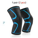 2 Pcs Elastic Knee Pads Nylon Sports Kneepad Fitness Protective Gear Patella Brace Support Running Basketball Volleyball