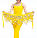 Cheap Dancewear Women Practice Clothing Triangle Hip Scarf Colorful Rhinestone Adjustable Fit 300 Gold Coins Belly Dance