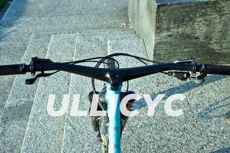 ULLICYC UD Carbon One-shaped Integrated MTB Handlebar Bicycle Riser 2° degree With 40/50/60/70mm Stem  MTB Titanium screw