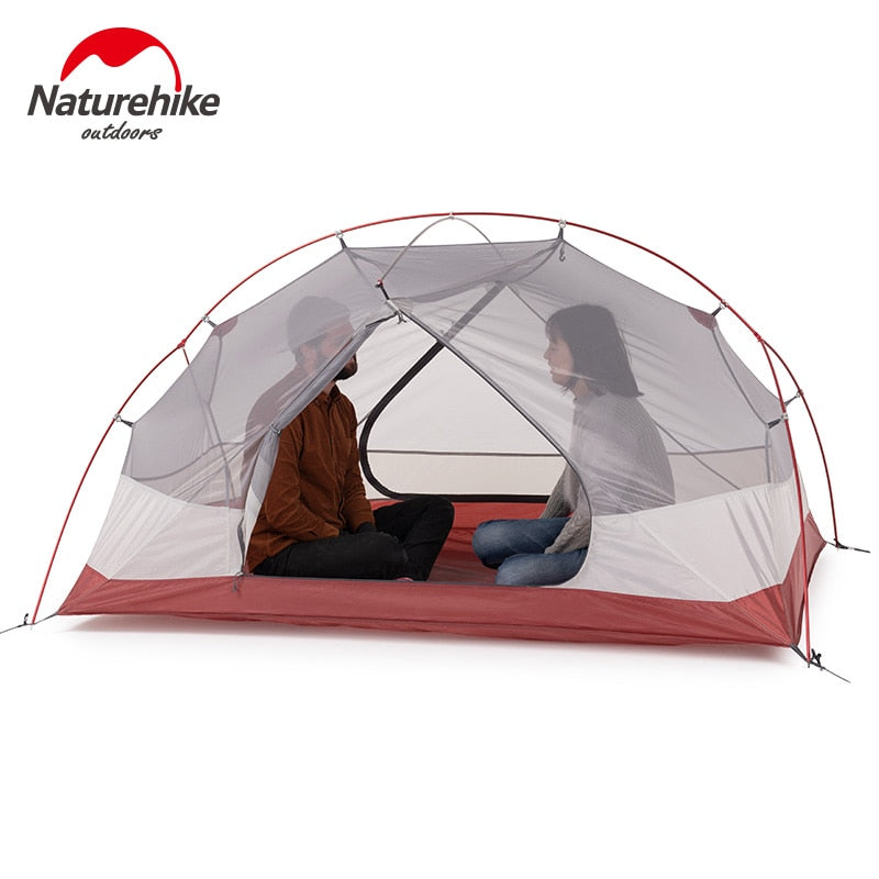 Naturehike Custom Mongar 1 2 3 Personen Wasserdichtes Doppellagiges Außenzelt Aluminiumstange Grau Ultraleicht Einzel Campingzelte Matte