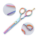 Brainbow 2pcs / Set 5.5' Multi-Color Haarschere Rechtshänder Effilierschere Friseurschere Pro Salon Haarstyling-Werkzeuge