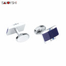 SAVOYSHI Low-key Luxury Star Stone Cufflinks for Mens Shirt Brand Cuff bottons High Quality Square Cufflinks Gift Men Jewelry