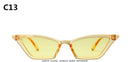 ZXWLYXGX 2020 new cat eye sunglasses women brand design retro colorful transparent colorful fashion cateye sun glasses men UV400