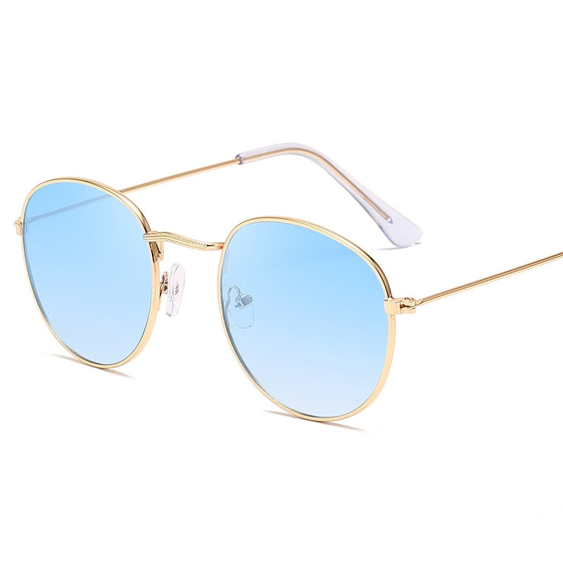 LeonLion Classic Round Alloy Sunglasses Women Brand Designer Sunglasses Small Frame Sun Glasses Vintage Metal Oculos Feminino