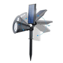 T-SUNRISE Solarstrahler für den Außenbereich, Landschaftsbeleuchtung, wasserdicht, Sicherheits-Gartenlampe, einstellbar für Terrasse, Hof, Garten, blaue Farbe