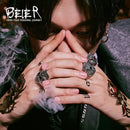 BEIER Stainless Steel Gothic gold Carving kapala skull  Ring Biker Hiphop rock Jewelry Unique fashion Gift for men BR8-327