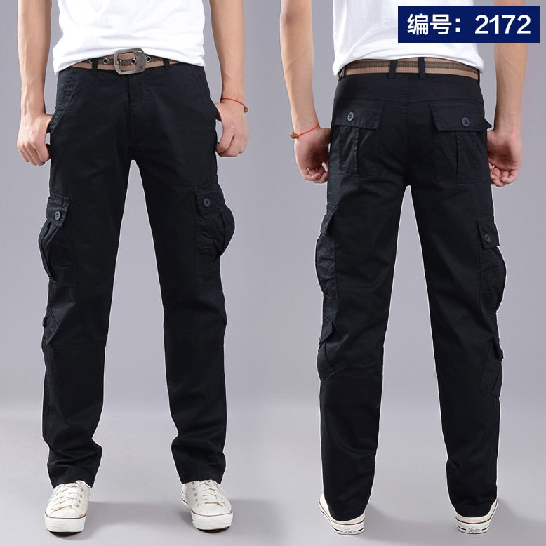 Cargo Pants Men Combat SWAT Army Military Pants Cotton Many Pockets Stretch Flexible Man Casual Trousers  Plus Size 28- 38 40