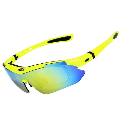 OBAOLAY, gafas de sol polarizadas UV400 para ciclismo, gafas para bicicleta, gafas para montar, deportes al aire libre, gafas de pesca, 5 lentes