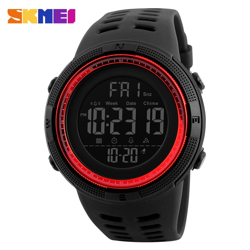 SKMEI Herrenuhren Sport Countdown Double Time Watch Alarm Chrono Digital Armbanduhren Man Clock Wasserdicht Relogio Masculino