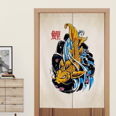 Japanese Style kitchen door curtain fabric screen bedroom restaurant toilet decorative hanging curtain