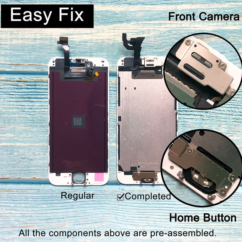 Für iPhone 6 LCD Full Set Assembly Complete Touch Für iPhone 6S Bildschirmersatz Display Für iPhone 7 LCD-Kamera + Home-Taste