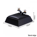 Black PU Leather Jewellery Ring Earrings Stand Holder Set Jewelry Pendant Necklace Chain Chokers Display Bust Bangle Organzier