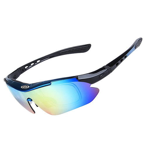 OBAOLAY Polarized UV400 Cycling Sunglasses Bicycle Bike Eyewear Goggle Riding Outdoor Sports Fishing Glasses 5 Lens