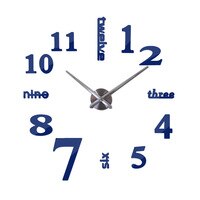 New arrival quartz diy modern clocks needle acrylic watches big  wall clock mirror sticker living room decor free shipping