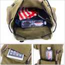 60L 80L Men Military Bag Tactical Backpack Canvas Army Bag Large Travel Camping Hiking Mountaineering Outdoor Sport Bag XA106D