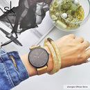 Shengke Brand New Fashion Simple Style Top Famous Luxury Brand Quartz Watch Women Leather Watches Reloj Mujer Zegarek Damski