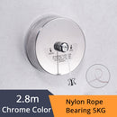 Bathroom Shelves Stainless Steel Gold Clothesline Nice Quality Single Line Hotel style Clothes Drying Line For Bathroom HJ-1256