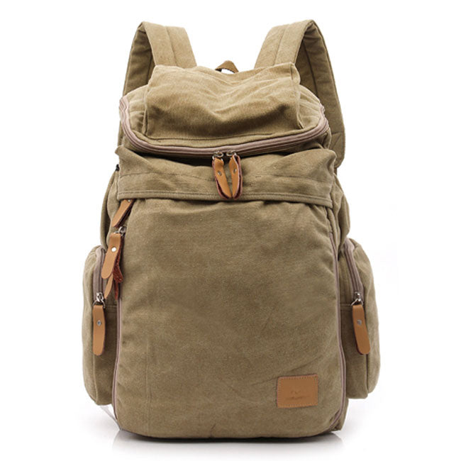 Mochila informal de alta calidad para hombre, mochila de lona a la moda para estudiantes, bolso de hombro escolar, mochila para ordenador portátil, mochilas de viaje grandes coreanas