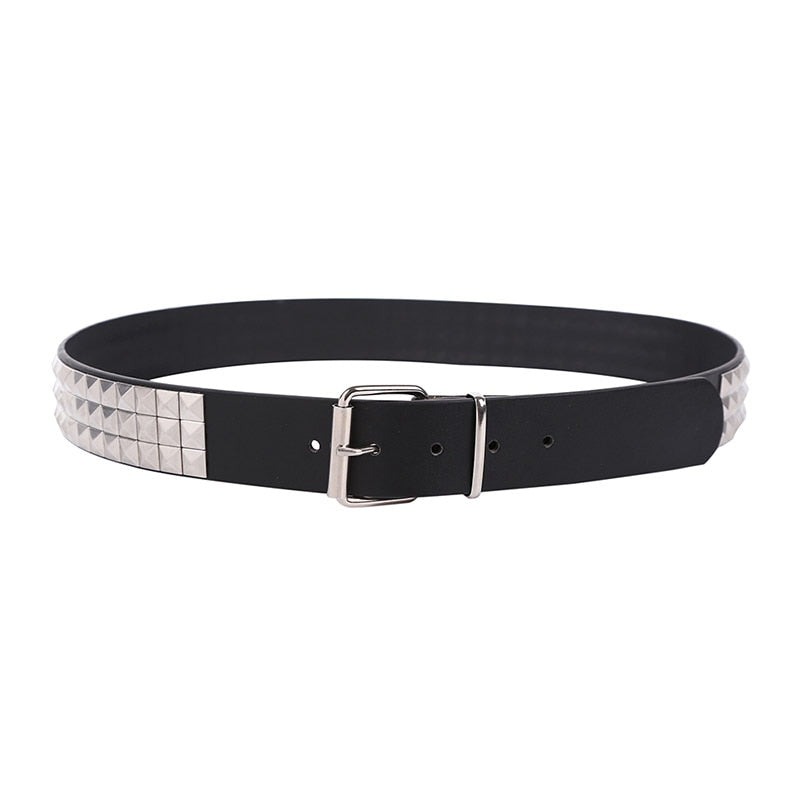 Shiny Pyramid Fashion Rivet Belt Men&amp;Women&