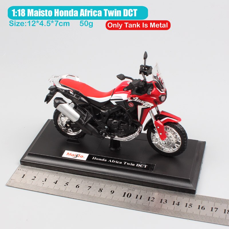 Maßstab 1:18 Maisto Honda CRF1000L Africa Twin DCT 2016 Adventure Sport Diecast Motorrad Spielzeugmodell Offroad Fahrrad Fahrzeug Replik