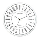 2021 Newest 24 Hour Dial Design 12 Inches Clock Metal Frame Modern Fashion Decorative Round Wall Clock Home Decoration Bar Study