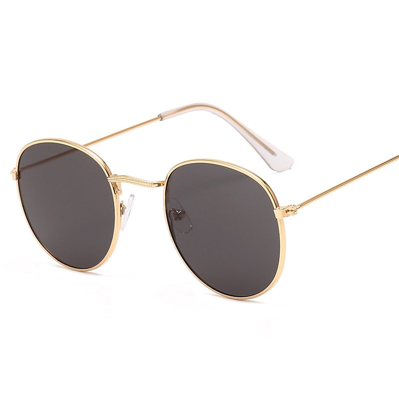 LeonLion Classic Round Alloy Sunglasses Women Brand Designer Sunglasses Small Frame Sun Glasses Vintage Metal Oculos Feminino