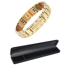 Vivari Men's Health Magnetic Bracelet For Men Silver Plated Pure Titanium Bangle Magnetic Ion Germanium Far Infar Red Bracelets