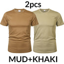 MEGE 3 Pcs/2 Pcs Men Camouflage Tactical T Shirt Army Military ShortSleeve O-neck Quick-Drying gym T Shirts Casual Oversized 4XL