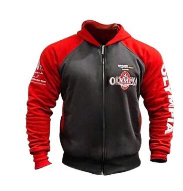 2019 New OLYMPIA Men Gyms Hoodies Fitness Bodybuilding Sweatshirt Zipper Sportswear Male Training Jacket With Hoodily Clothes