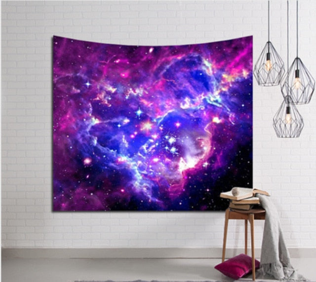 Galaxy Hanging Wall Tapestry Hippie Retro Home Decor Yoga Beach Mat 150x130cm/150x100cm