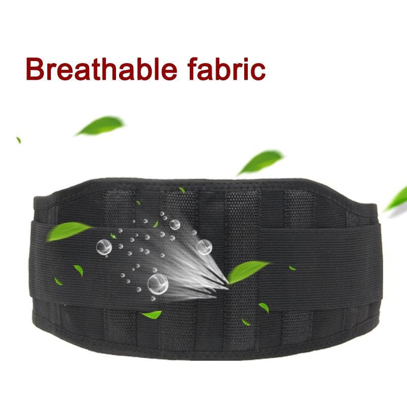 1piece Self-heating With 4 Plate Magnetic Tourmaline Belt For The Back With Waist Ceinture Tourmaline Support Brace Massager