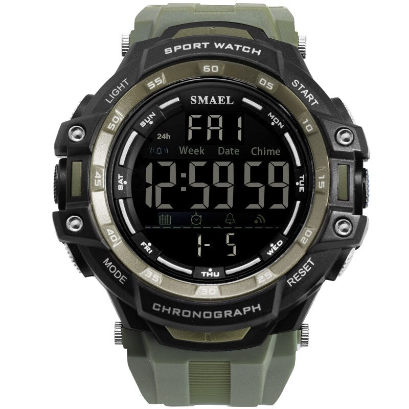 Relojes para hombre Luz LED digital Reloj SMAEL Shock Montre Relojes militares para hombre Marca superior de lujo 1350 Relojes de pulsera digitales Deportes