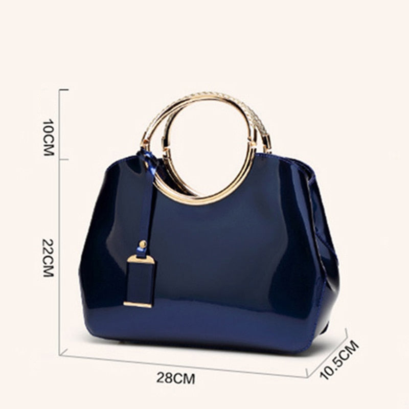 2022 Famous Brands Women Bag High Quality Women Handbags Patent Leather Ladies Cross Body Messenger Shoulder Bags Bolsa Feminina