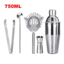 UPORS 550ML/750ML Cocktail Shaker Mixer Stainless Steel Wine Martini Boston Shaker For Bartender Drink Party Bar Tools