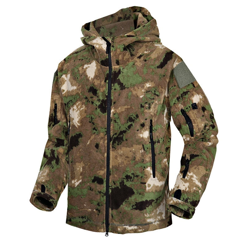 Mege Brand Autumn Winter Military Fleece Camouflage Tactical Men&