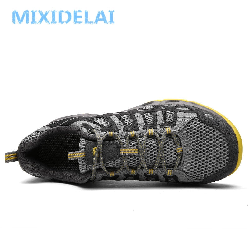 MIXIDELAI, nuevas zapatillas de deporte de verano para hombre, zapatos de moda de primavera para exteriores, zapatos informales para hombre, zapatos cómodos de malla para hombre, talla 39-46