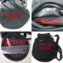 Bolsa de tiza para escalada en roca con cinturón y bolsillo con cremallera para Fitness GYM Levantamiento de pesas Caza Boulder Magnesia Saco Color negro