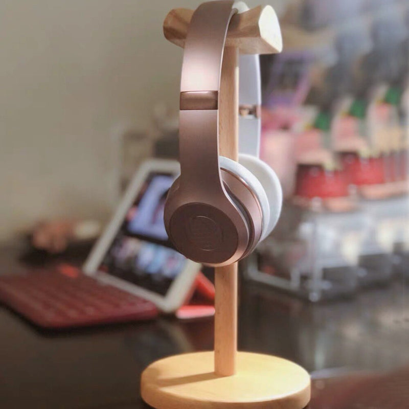 Universal Wood Headphone Stand Creative Display for bracket for Headset Simple Holder Rack Hang Non-slip Space Saving