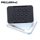 RISK 12PCS M5*10MM Bike Disc Brake Rotor Fixing Bolts TC4 Titanium Bicycle MTB Bike Ultralight Brake Screw Cycling Accessories