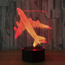 Touch Remote Control Air Plane 3D Light LED Table Lamp Optical Illusion Bulb Night Light 7 Colors Changing Mood Lamp USB Lamp