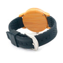 BOBO BIRD Fashion Men Watches Simple Style Bamboo Wooden Wristwatches Soft Silicone Strap Extra Band as Gift Hot selling