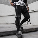 2020 Spring Hip Hop Joggers Men Black Harem Pants Multi-pocket Ribbons Man Sweatpants Streetwear Casual Mens Pants M-3XL