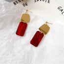 Pendientes de mujer temperamento geométrico Irregular de restauración de formas antiguas pendientes redondos pendientes de Metal al por mayor 002